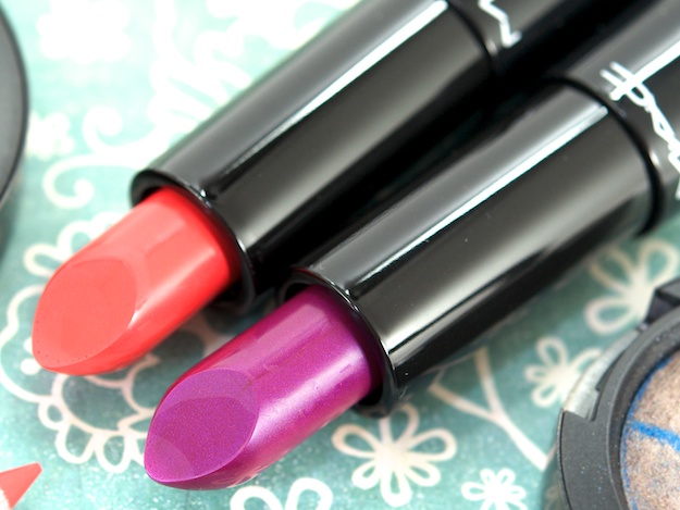 MAC Mineralize Rich Lipsticks in Lady at Play (left) & Midnight Mambo (right) ($22 USD